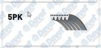 GATES 5PK868SF Kanalli Kayis Focus Cmax 1.6-1.6 Ti (03-07)-Cmax 1.6 07- Focus 1.4-1.6-1.6 Ti 04-